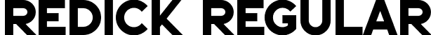 Redick Regular font - Redick.ttf