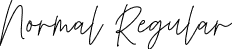 Normal Regular font - Kendra Signature Regular.otf