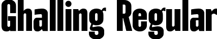 Ghalling Regular font - Ghalling.ttf