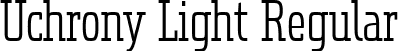 Uchrony Light Regular font - UchronyRoman-Light-FFP.ttf