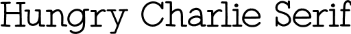Hungry Charlie Serif font - HungryCharlie-Serif.otf