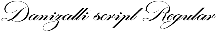 Danizatti script Regular font - Danizatti.otf