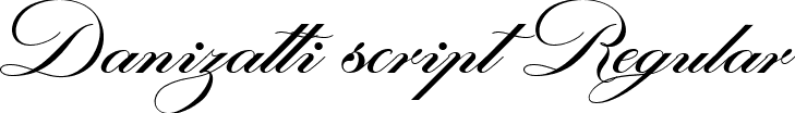 Danizatti script Regular font - Dannizatti1.ttf