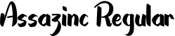 Assazinc Regular font - Assazinc.otf