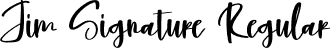 Jim Signature Regular font - Jim Signature.otf