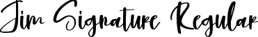 Jim Signature Regular font - Jim Signature.ttf