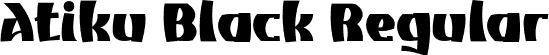 Atiku Black Regular font - Atikupersonaluse-Black.otf