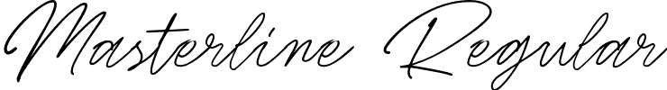 Masterline Regular font - Masterline-owVz0.otf