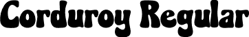 Corduroy Regular font - Corduroy.otf