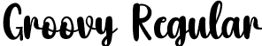 Groovy Regular font - Groovy.ttf