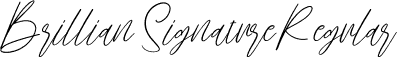 Brillian Signature Regular font - Brillian Signature.otf