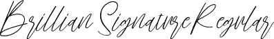 Brillian Signature Regular font - Brillian Signature.ttf