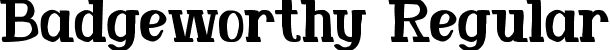 Badgeworthy Regular font - Badgeworthy.ttf