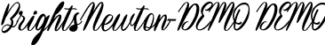 BrightsNewton-DEMO DEMO font - BrightsNewton-DEMO.ttf