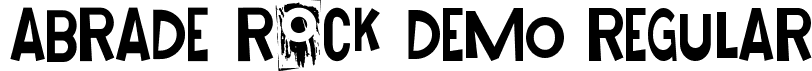 Abrade Rock Demo Regular font - AbradeRockDemoRegular.ttf