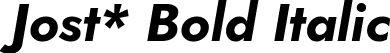 Jost* Bold Italic font - Jost-700-BoldItalic.ttf