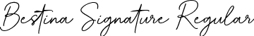 Bestina Signature Regular font - BestinaSignature-p7zD1.ttf