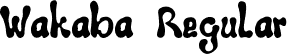 Wakaba Regular font - Wakaba (Demo Version).ttf
