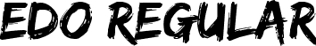 Edo Regular font - edo.ttf