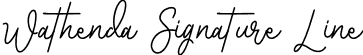 Wathenda Signature Line font - WathendaSignatureLine-FREE.otf