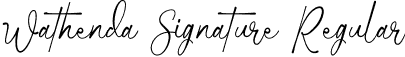 Wathenda Signature Regular font - WathendaSignature-FREE.otf