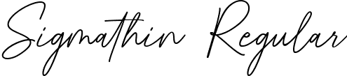 Sigmathin Regular font - Sigmathin-nRzgR.ttf