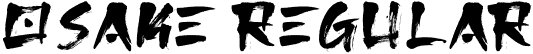 Osake Regular font - Osake.ttf