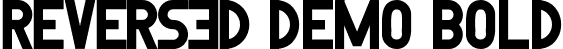 Reversed Demo Bold font - ReversedDemoBold.ttf