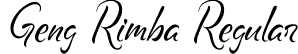 Geng Rimba Regular font - GengRimba.otf