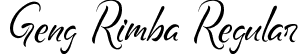 Geng Rimba Regular font - GengRimbaRegular.ttf