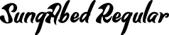 SungAbed Regular font - SungAbed.ttf