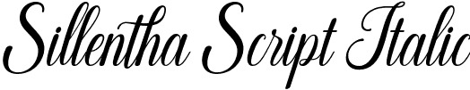 Sillentha Script Italic font - Baby Sillentha Italic.otf