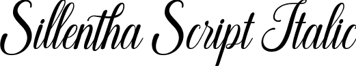 Sillentha Script Italic font - Baby Sillentha Italic.ttf