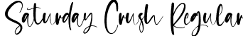 Saturday Crush Regular font - Saturday Crush.ttf
