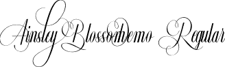 Ainsley Blossom Demo Regular font - AinsleyBlossomDemoRegular.ttf