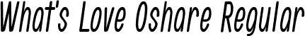 What's Love Oshare Regular font - gomarice_whats_love_oshare.ttf