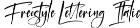 Freestyle Lettering Italic font - Freestyle Lettering Italic.ttf