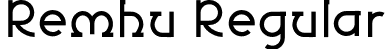 Remhu Regular font - Remhu PersonalUse-Regular.otf
