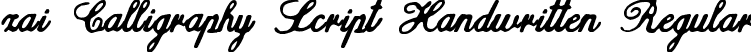 zai Calligraphy Script Handwritten Regular font - zai_CalligraphyScriptHandwritten.ttf