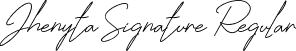 Jhenyta Signature Regular font - Jhenyta Signature.ttf