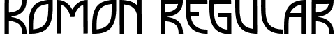 Komon Regular font - Komon.ttf