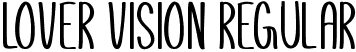 Lover Vision Regular font - Lover Vision.otf