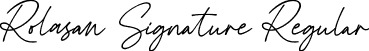 Rolasan Signature Regular font - RolasanSignature.ttf