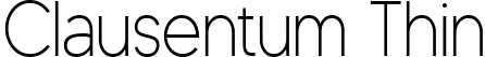 Clausentum Thin font - Clausentum Thin.ttf