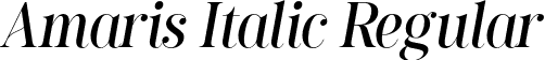 Amaris Italic Regular font - Amaris Italic.otf