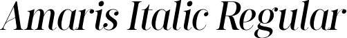 Amaris Italic Regular font - Amaris Italic.ttf
