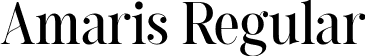 Amaris Regular font - Amaris Regular.ttf