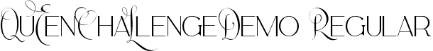 QueenChallengeDemo Regular font - QueenChallengeDemoRegular.ttf