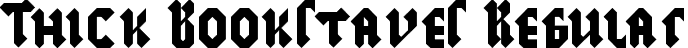 Thick Bookstaves Regular font - thick-bookstaves.ttf