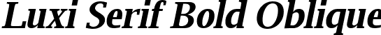 Luxi Serif Bold Oblique font - luxirbi.ttf